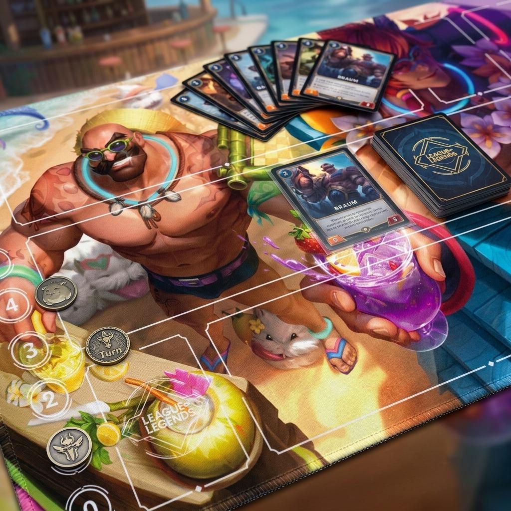 Pool Party Sett & Braum Riftbound Playmat