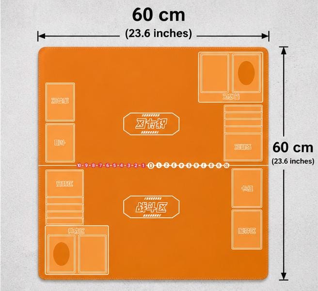 Orange Two-Player Digimon Playmat