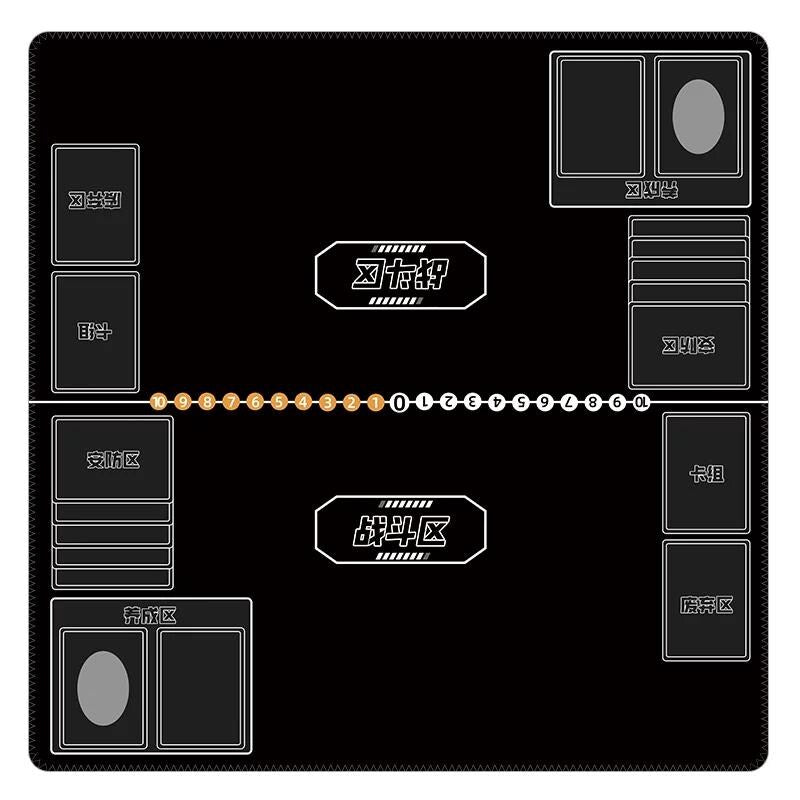 Black Two-Player Digimon Playmat