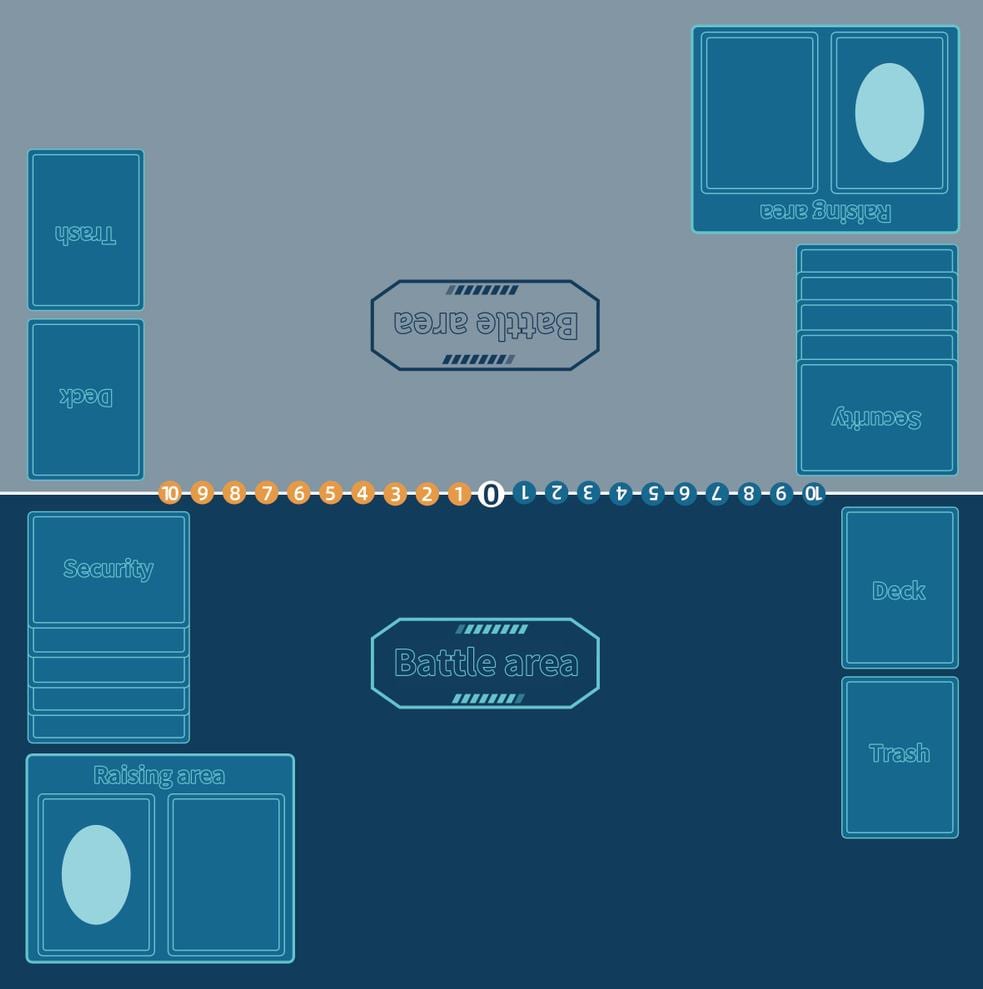 Two-Player Digimon Playmat