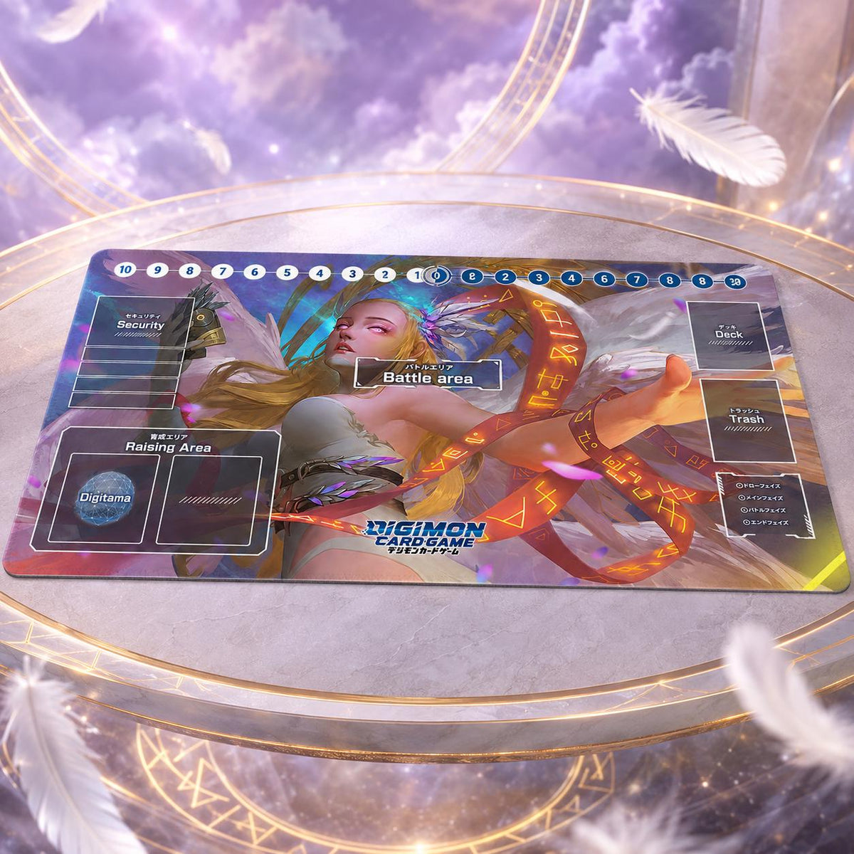 Angewomon Digimon Playmat