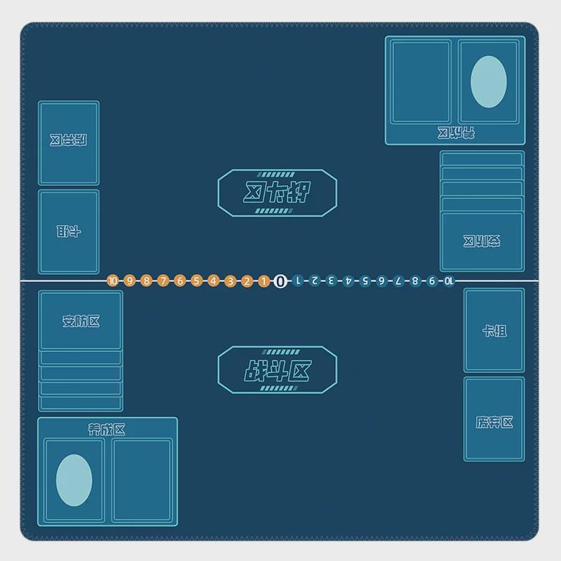 Orange Two-Player Digimon Playmat