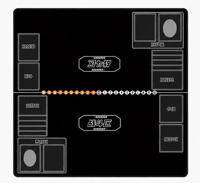 Black Two-Player Digimon Playmat