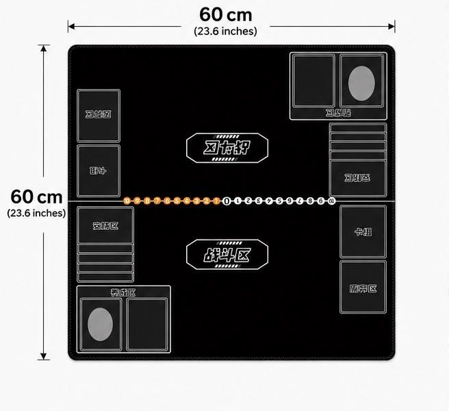 Black Two-Player Digimon Playmat