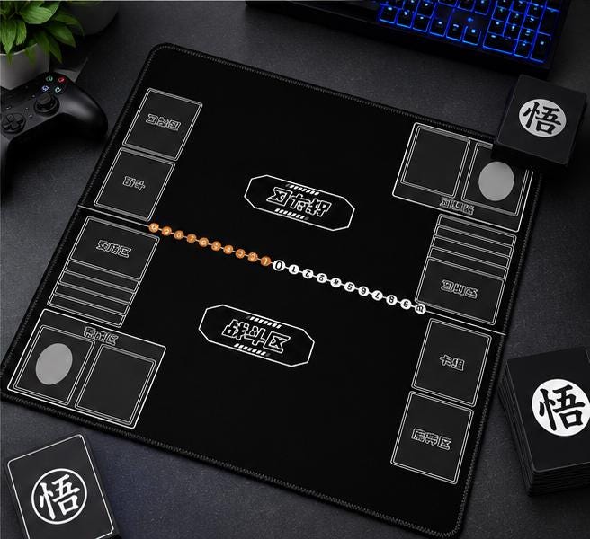 Black Two-Player Digimon Playmat