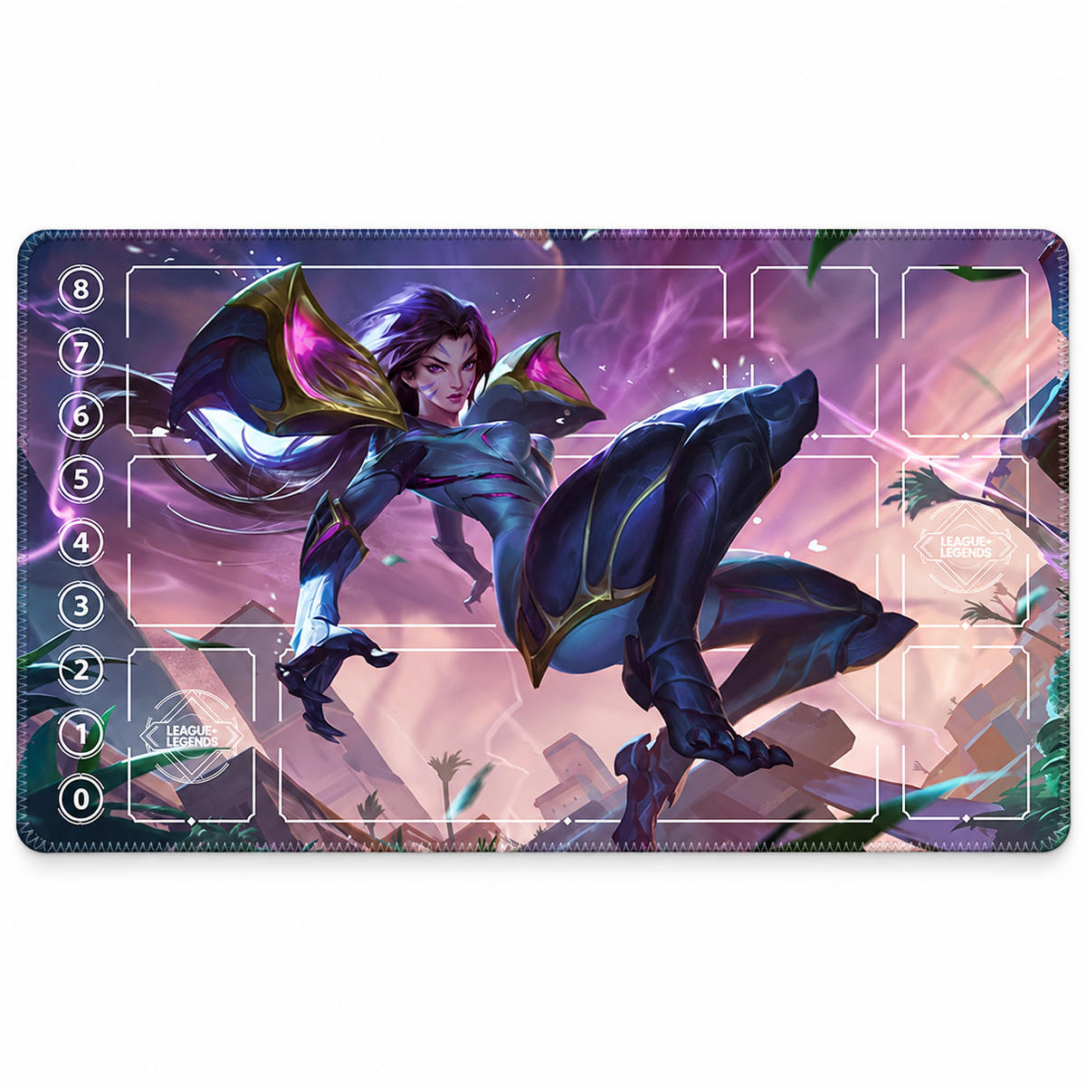 Kai'Sa Riftbound TCG playmat — full mat