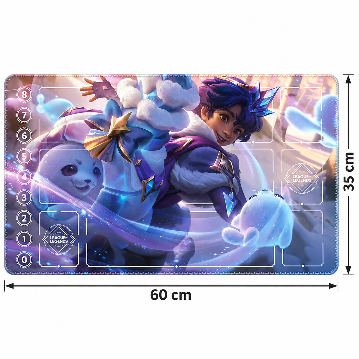 Milio Winter Magic Riftbound playmat – dimensions