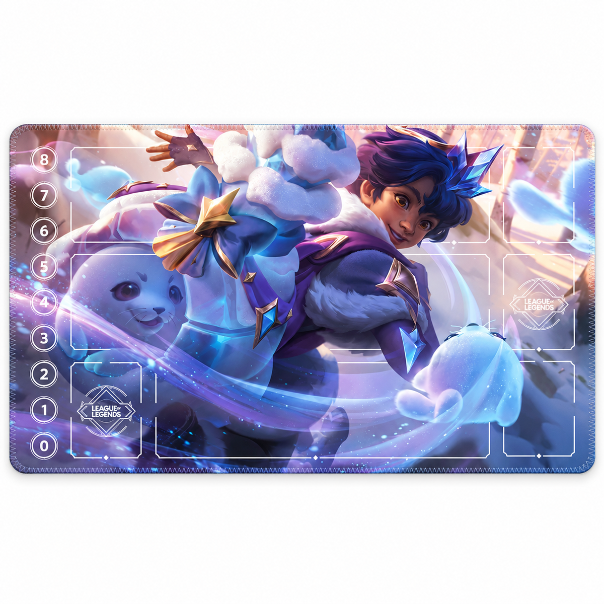 Milio Winter Magic Riftbound playmat – full mat