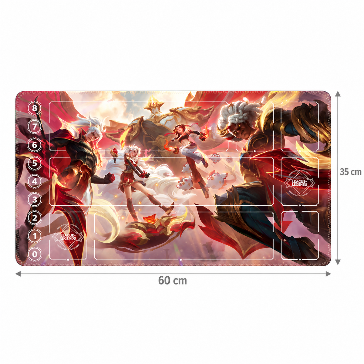 Mythmaker Riftbound TCG playmat — 60 × 35 cm dimensions